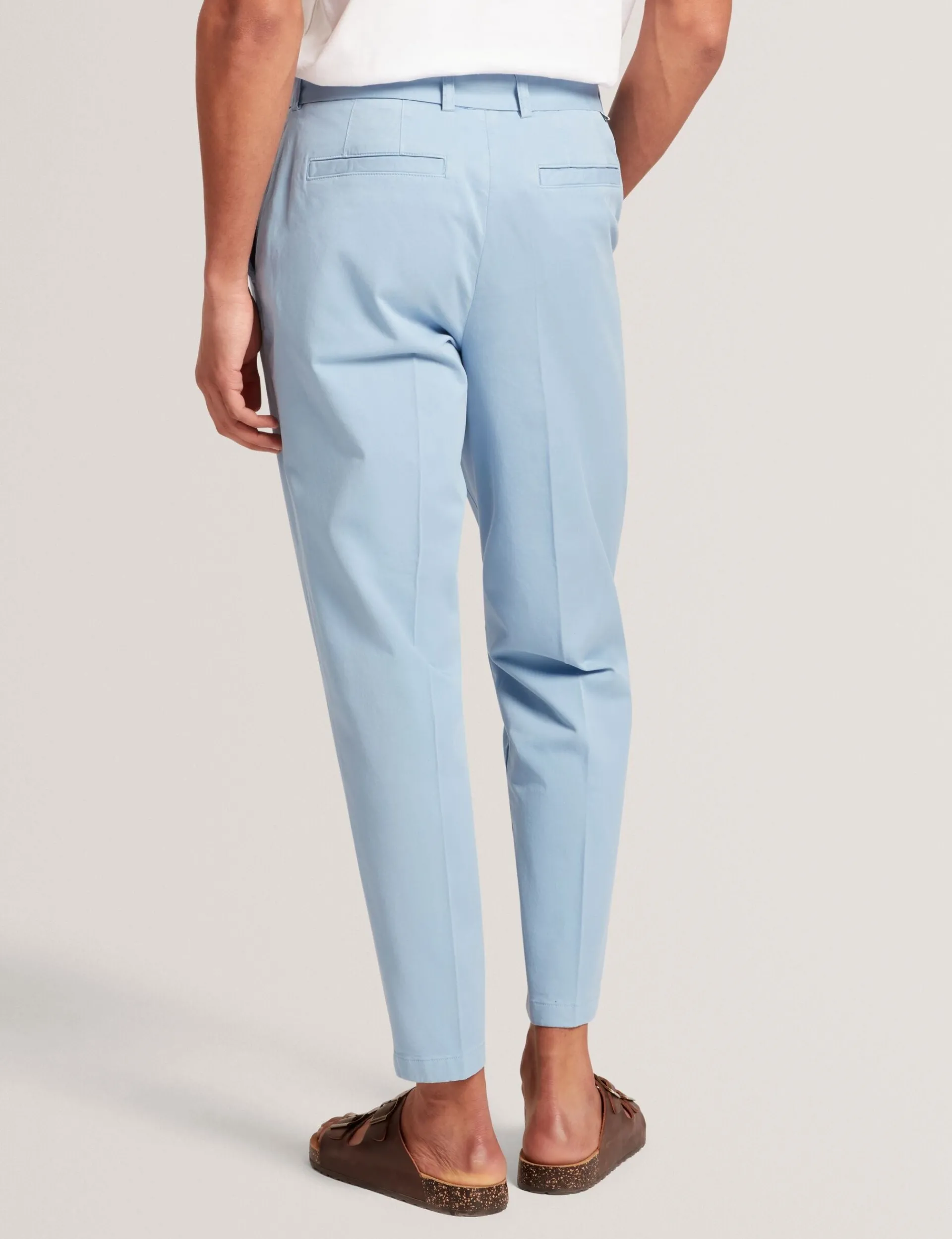 New Lobster Limited Breezy Blues Bearbeiten|Hosen & Chinos<Schmal zulaufende Baumwollhose mit Gürtel