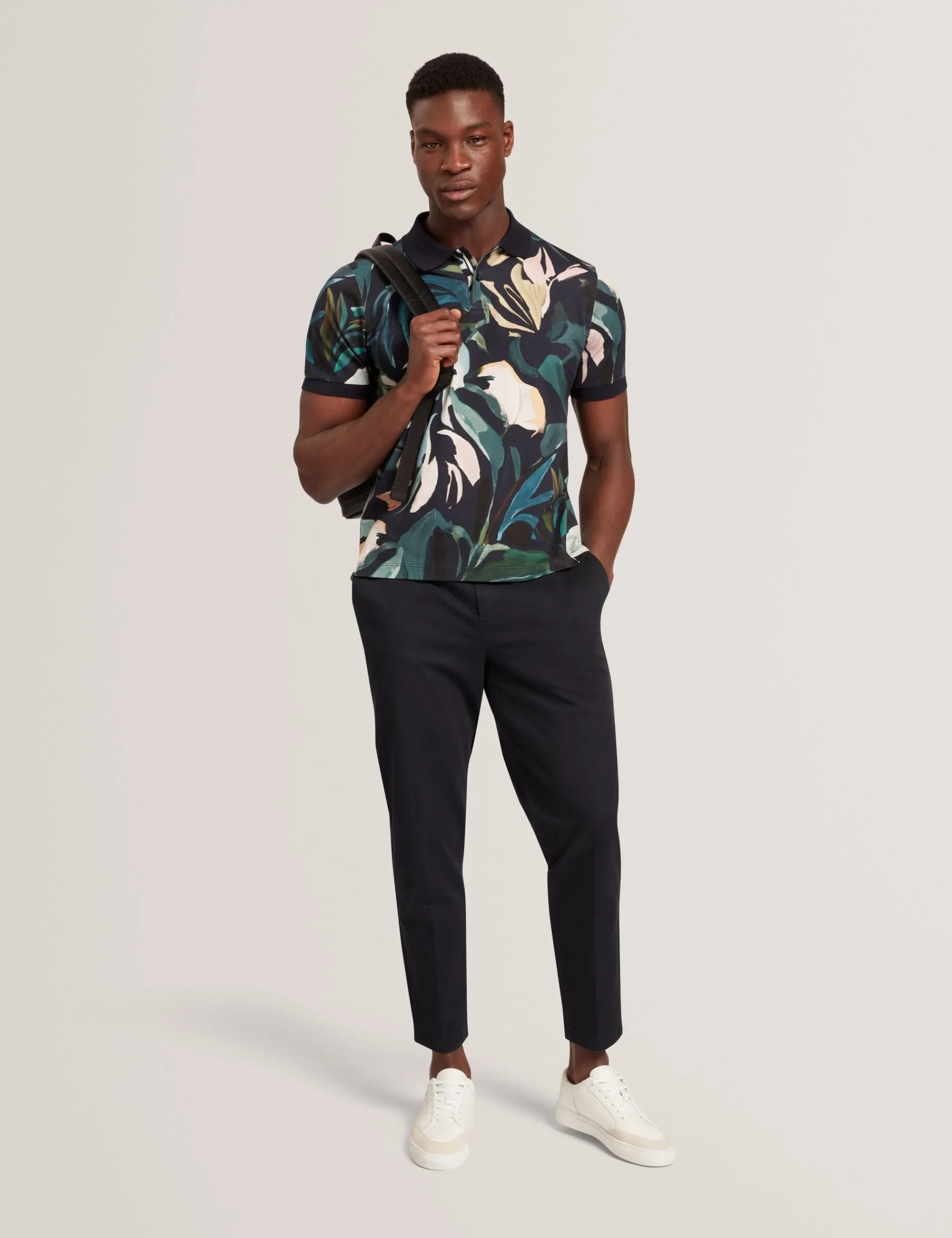 New Lobster Limited Breezy Blues Bearbeiten|Hosen & Chinos<Schmal zulaufende Baumwollhose mit Gürtel