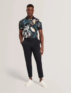 New Lobster Limited Breezy Blues Bearbeiten|Hosen & Chinos<Schmal zulaufende Baumwollhose mit Gürtel