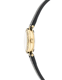 Damen Licensee Timex Festliche Kleidung|Uhren<Schmuckbesetzte Gold- und e Lederuhr