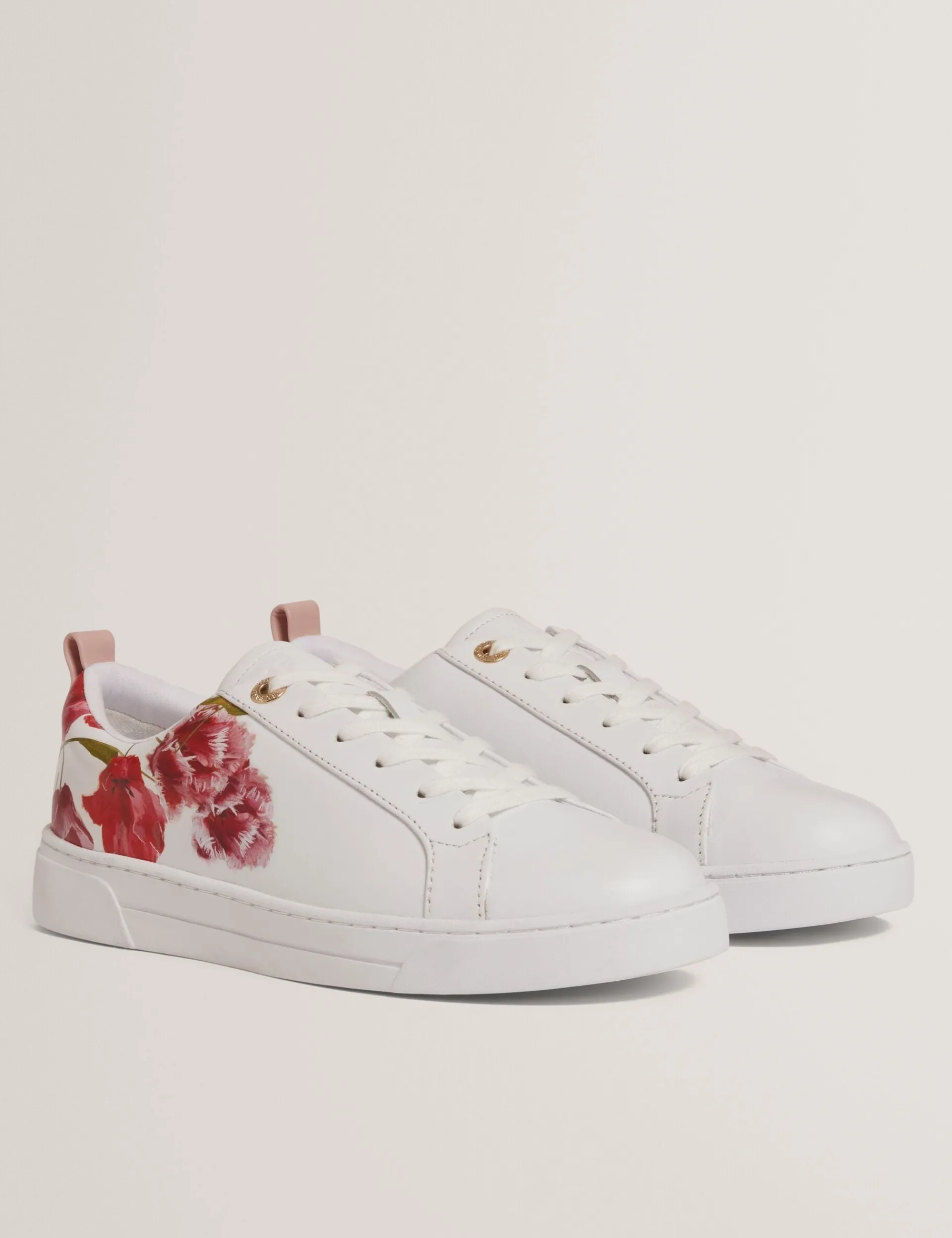 New Lobster Limited Trainer<Schnürschuhe aus Leder mit floralem Muster