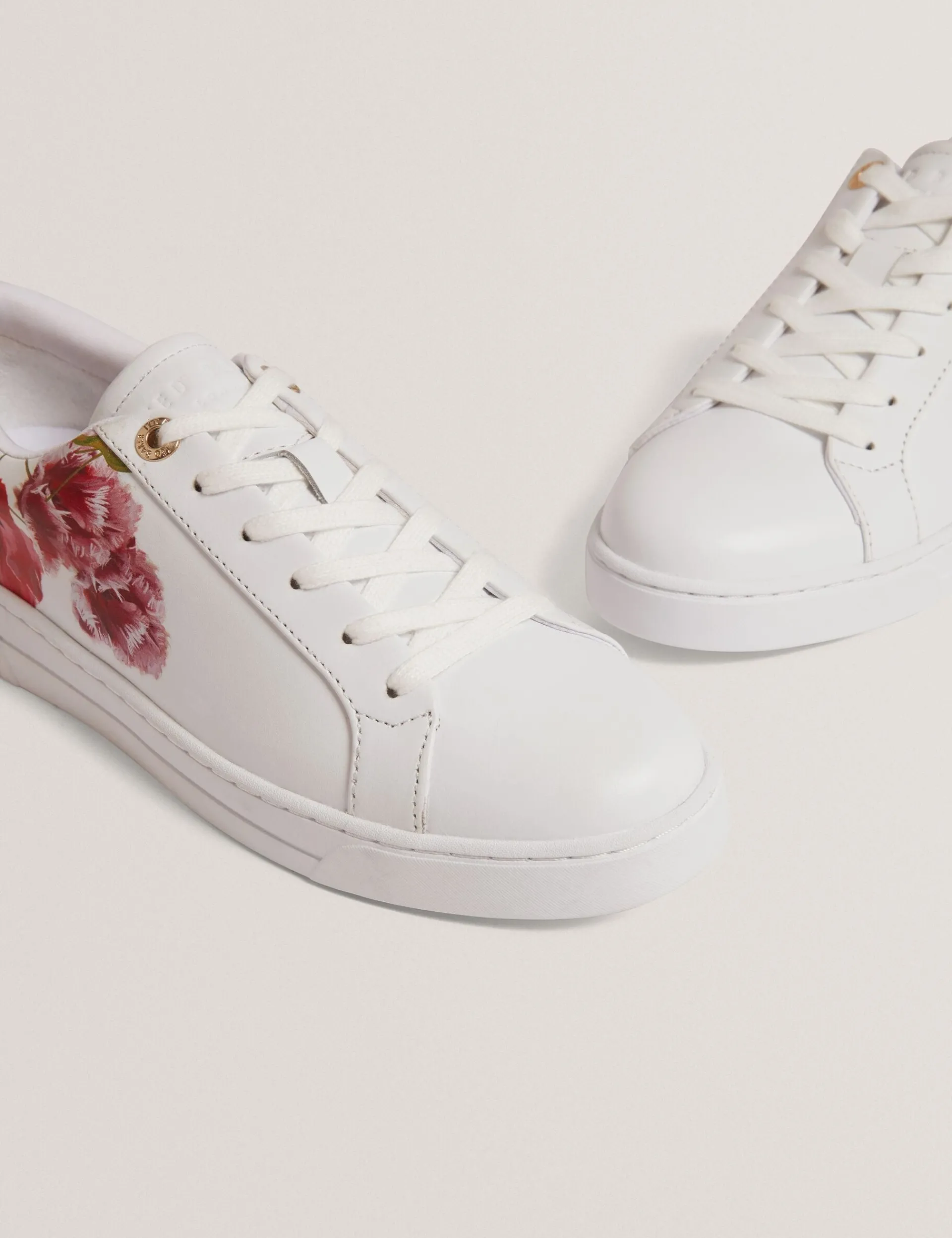 New Lobster Limited Trainer<Schnürschuhe aus Leder mit floralem Muster