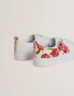 New Lobster Limited Trainer<Schnürschuhe aus Leder mit floralem Muster