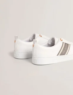 Damen New Lobster Limited Trainer|Luxusgeschenke Für Damen<Schnürschuhe aus Leder mit Webstreifen
