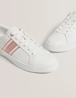 Damen New Lobster Limited Trainer|Luxusgeschenke Für Damen<Schnürschuhe aus Leder mit Webstreifen