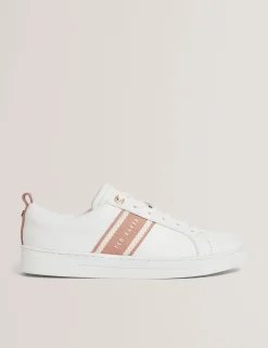 Damen New Lobster Limited Trainer|Luxusgeschenke Für Damen<Schnürschuhe aus Leder mit Webstreifen