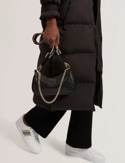 New Lobster Limited Schultertaschen<Schultertasche aus Leder mit Gurtband