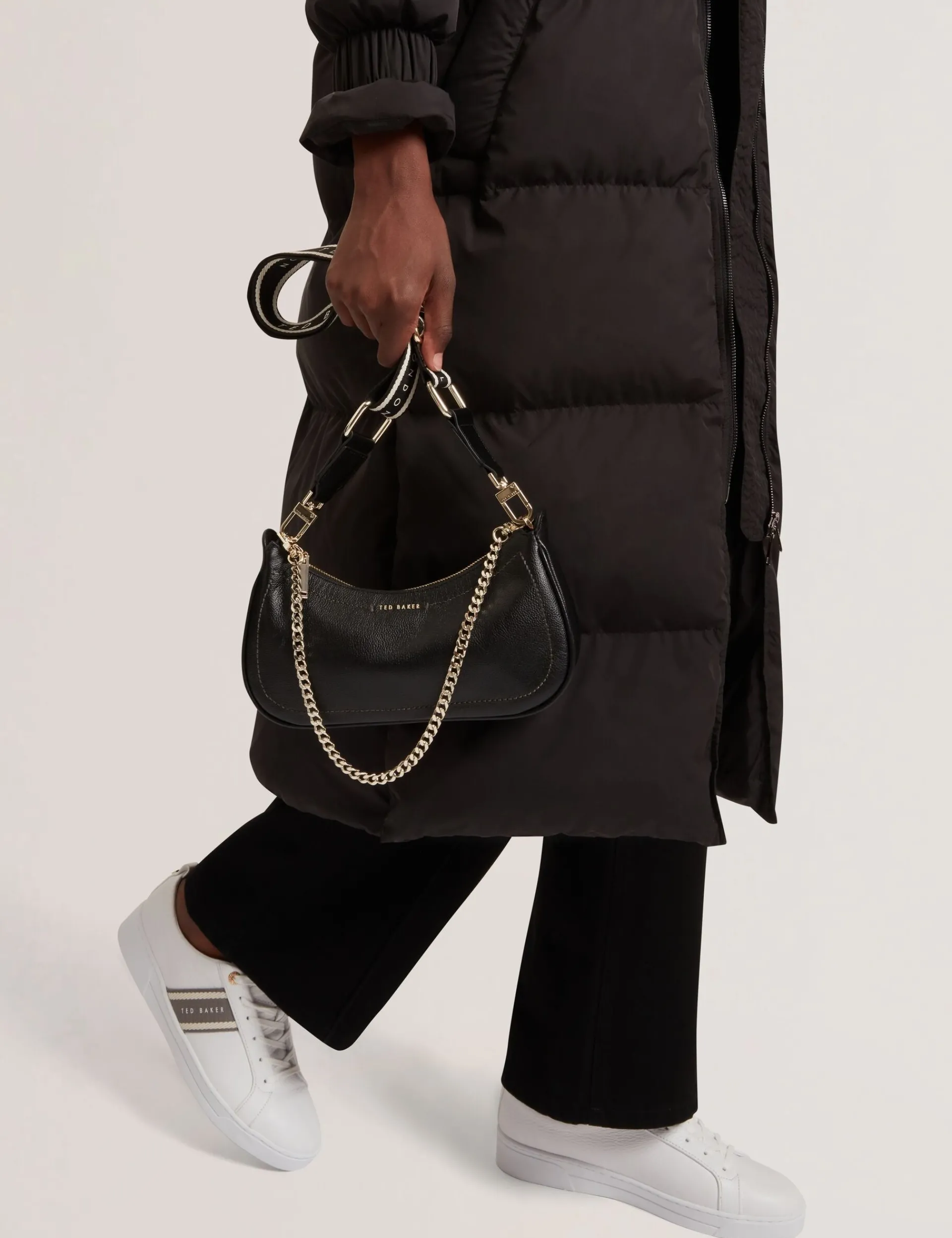 New Lobster Limited Schultertaschen<Schultertasche aus Leder mit Gurtband