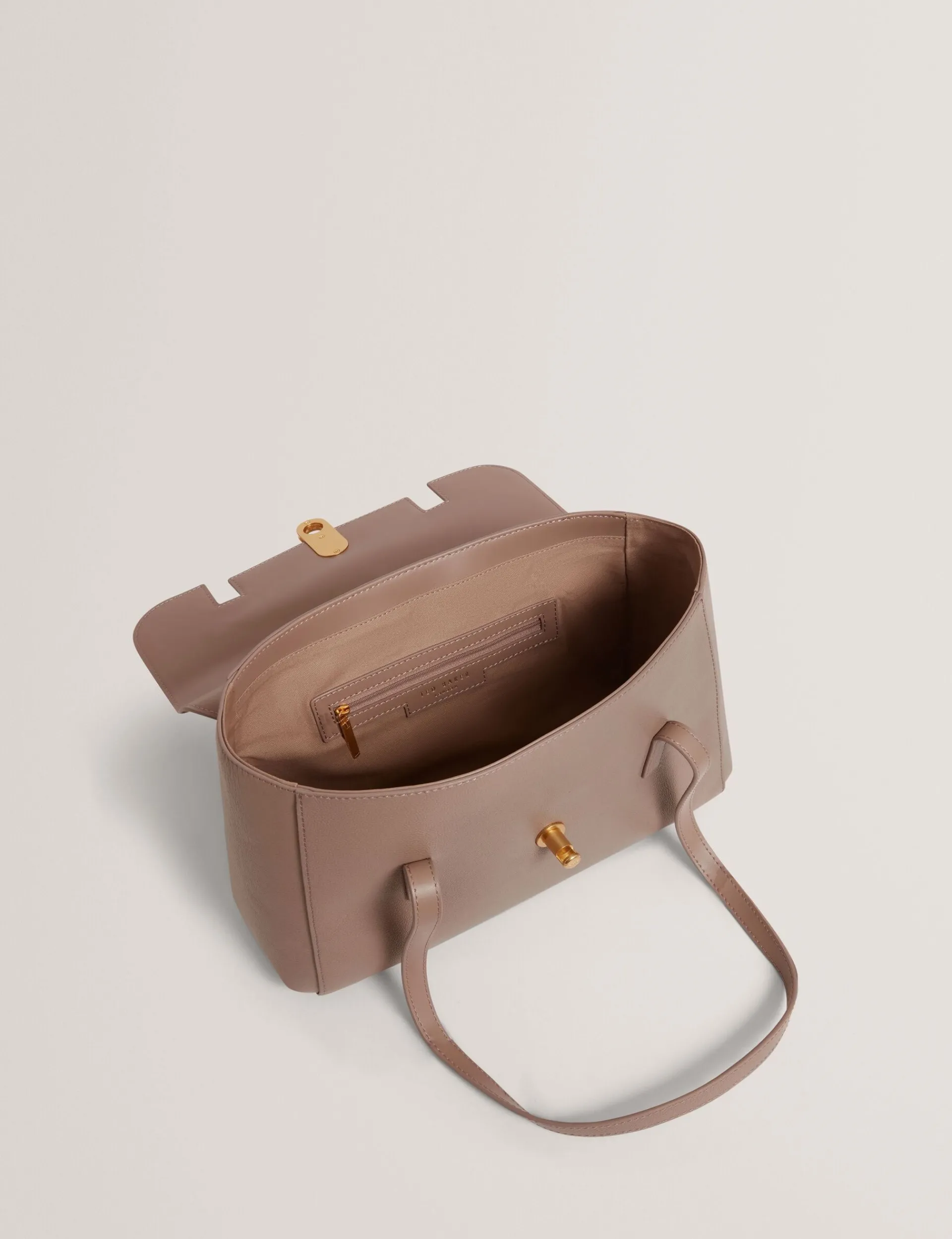 New Lobster Limited Schultertaschen|Arbeitskleidung<Schultertasche aus Leder mit Drehverschluss im Baguette-Stil