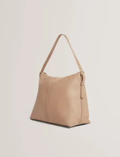 New Lobster Limited Schultertaschen|Luftiger Blues Bearbeiten<Schultertasche aus Leder mit Bar-Detail