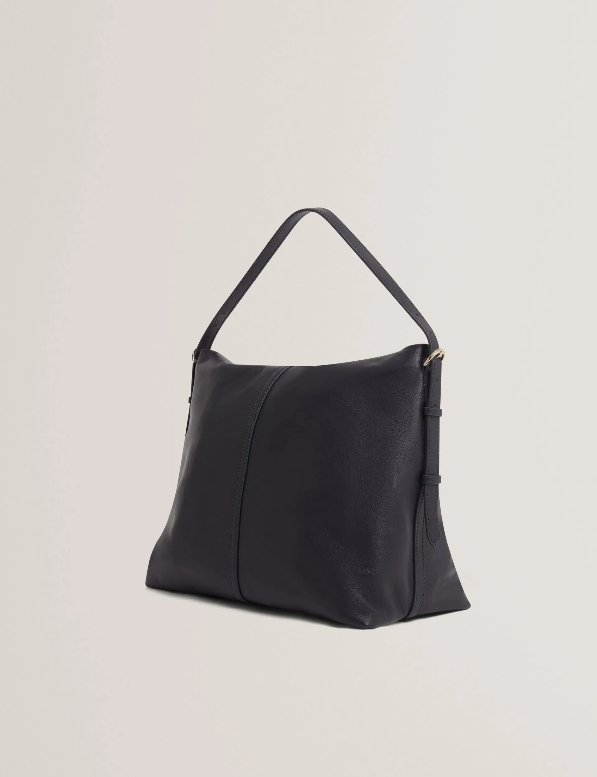 New Lobster Limited Schultertaschen|Luftiger Blues Bearbeiten<Schultertasche aus Leder mit Bar-Detail