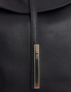 New Lobster Limited Schultertaschen|Luftiger Blues Bearbeiten<Schultertasche aus Leder mit Bar-Detail