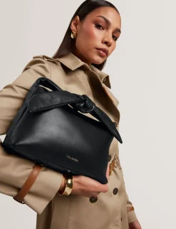 New Lobster Limited Schultertaschen<Schultertasche aus weichem Leder mit Schleife und Knoten