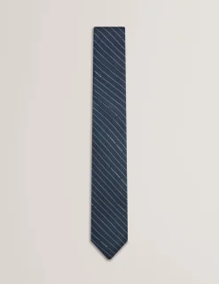 New Lobster Limited Breezy Blues Bearbeiten|Arbeitskleidung<Seidenkrawatte mit Logo-Nadelstreifen