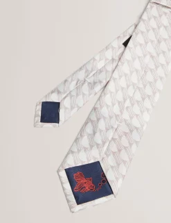 New Lobster Limited Krawatten & Fliegen|Festliche Kleidung<Seidenkrawatte mit Retro-Geometrie-Print