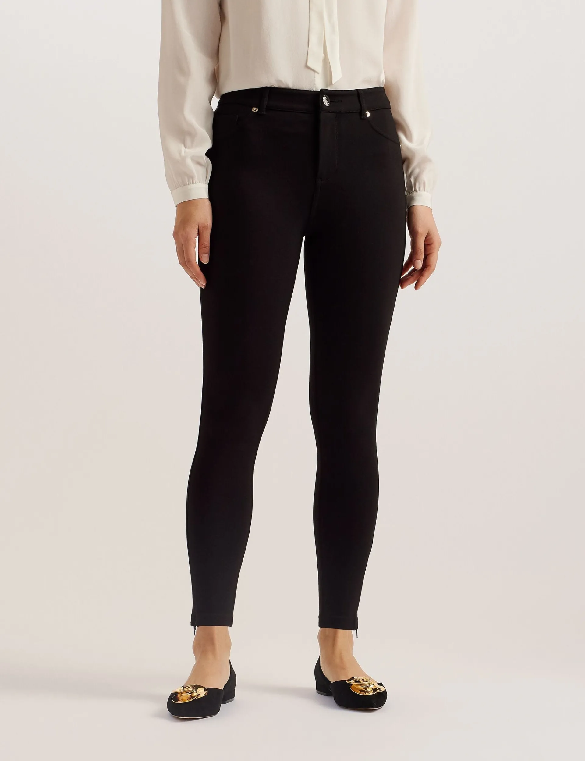 New Lobster Limited Hosen & Shorts<Skinny Fit Jeggings mit Reißverschlussbündchen