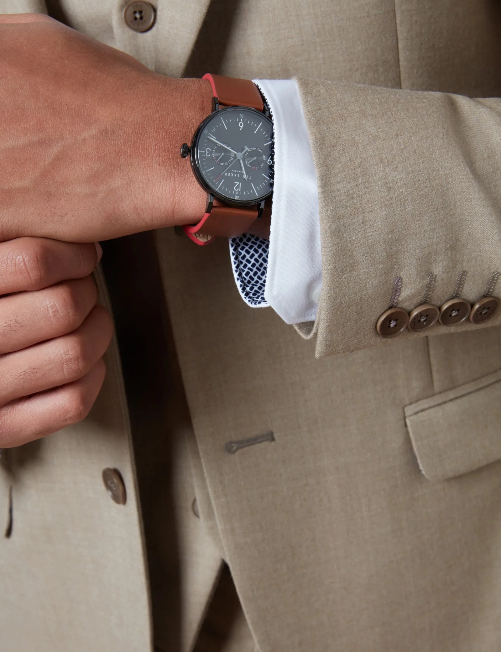 Licensee Baird Group Anzüge & Maßanfertigungen|Arbeitskleidung<Slim-Fit-Anzugjacke aus Flanellwolle