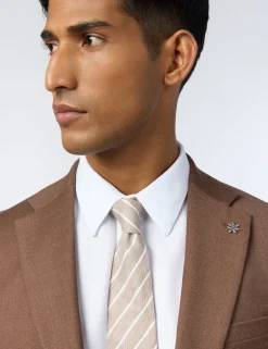 Licensee Baird Group Anzüge & Maßanfertigungen|Arbeitskleidung<Slim-Fit-Anzugjacke aus Flanellwolle