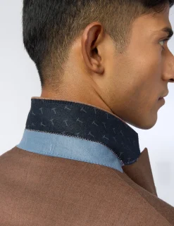 Licensee Baird Group Anzüge & Maßanfertigungen|Arbeitskleidung<Slim-Fit-Anzugjacke aus Flanellwolle