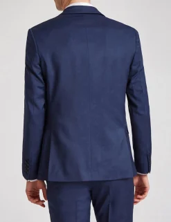 Licensee Baird Group Anzüge & Maßanfertigungen|Blazers<Slim-Fit-Anzugjacke aus Twillwolle