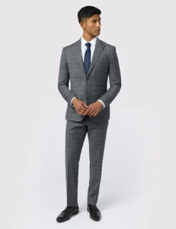 Licensee Baird Group Anzüge & Maßanfertigungen|Arbeitskleidung<Slim-Fit-Anzugjacke mit strukturiertem Karomuster