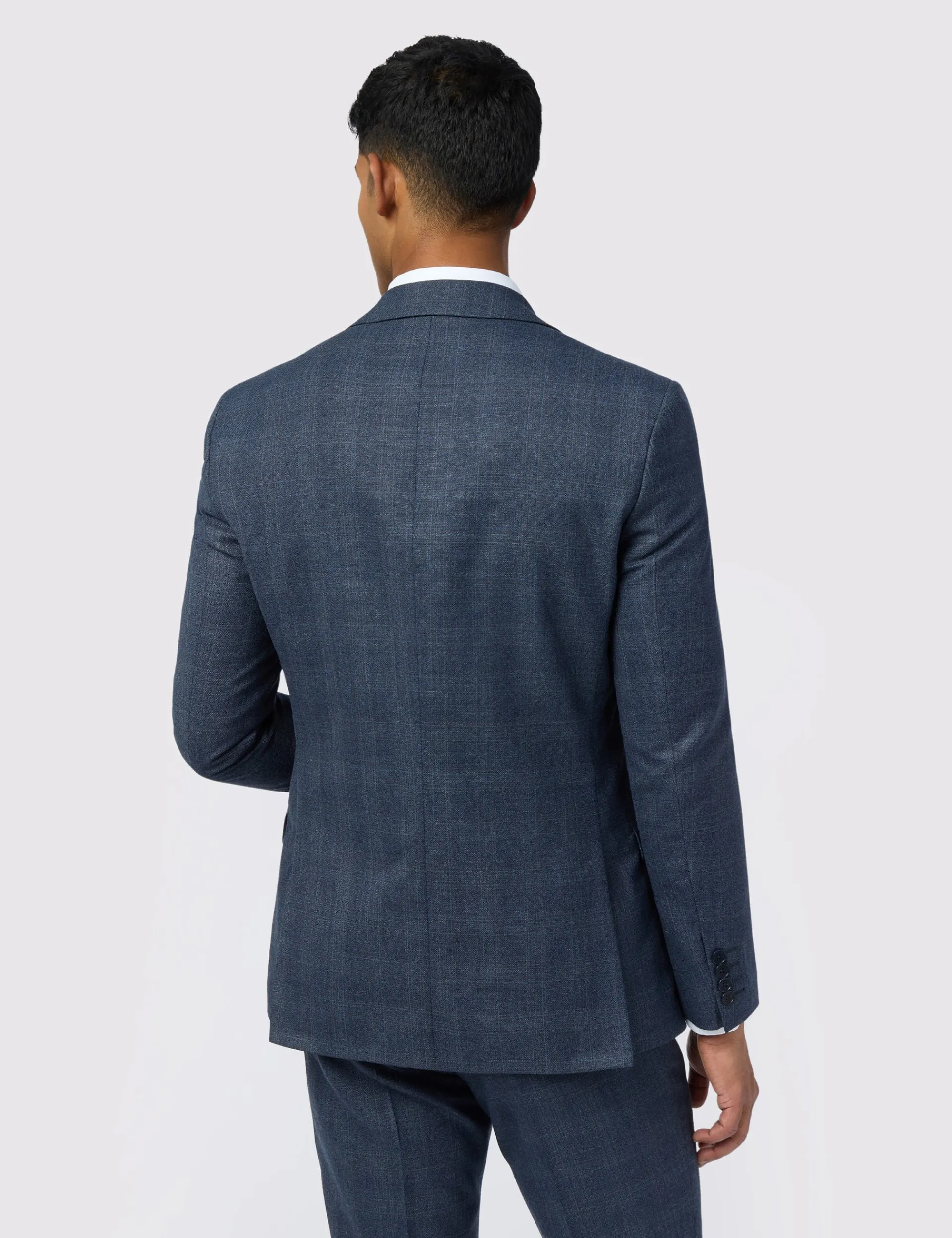 Licensee Baird Group Anzüge & Maßanfertigungen|Arbeitskleidung<Slim-Fit-Anzugjacke mit Ton-in-Ton-Karo