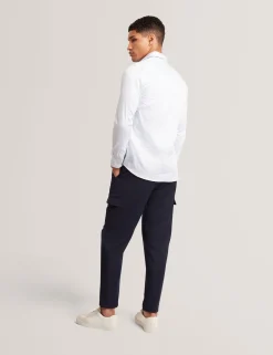 New Lobster Limited Breezy Blues Bearbeiten|Shirts<Slim-Fit-Hemd mit geometrischem Kreismuster