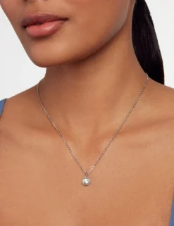 Damen Licensee Simon Harrison Festliche Kleidung|Damenschmuck<Solitär-Funkelnder-Kristall-Anhänger-Halskette