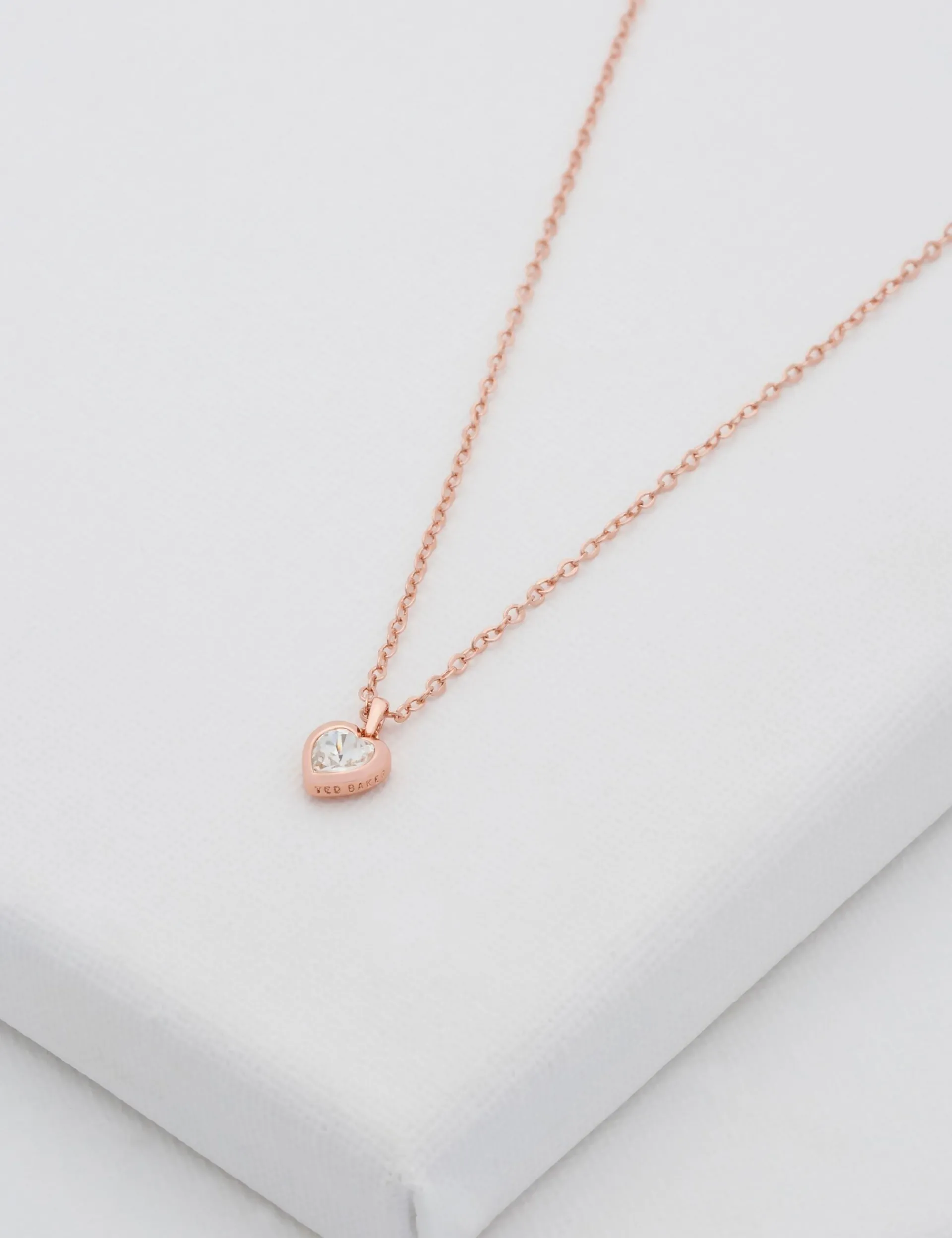 Damen Licensee Simon Harrison Festliche Kleidung|Damenschmuck<Solitär-Kristallherz-Anhänger-Halskette