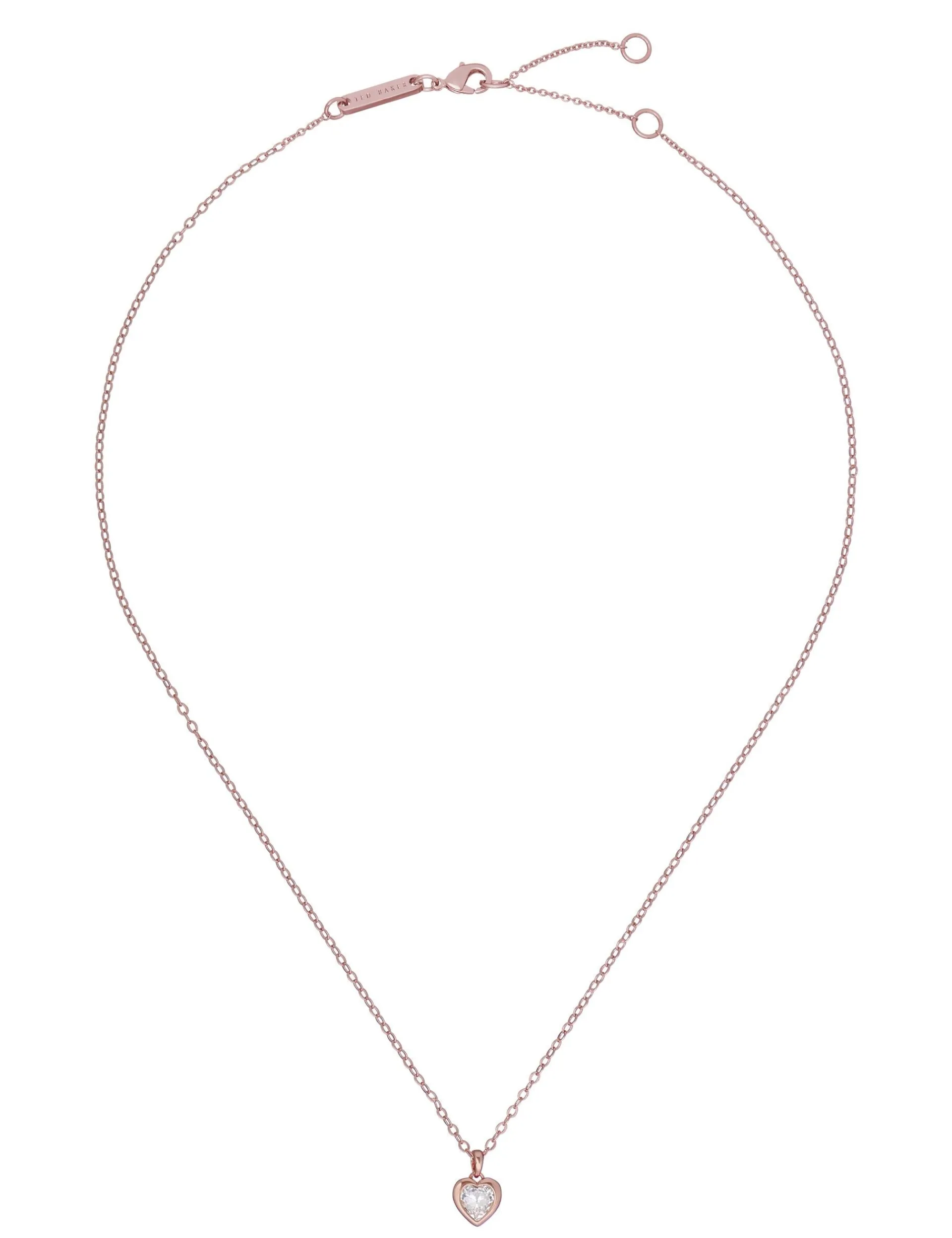 Damen Licensee Simon Harrison Festliche Kleidung|Damenschmuck<Solitär-Kristallherz-Anhänger-Halskette