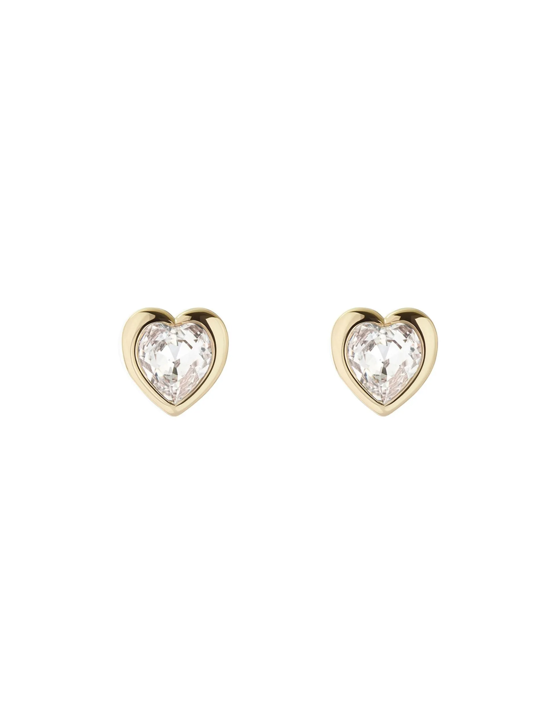Damen Licensee Simon Harrison Damenschmuck|Sämtliches Zubehör<Solitär-Ohrstecker in Herzform mit Kristall