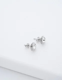 Damen Licensee Simon Harrison Damenschmuck|Sämtliches Zubehör<Solitär-Ohrstecker mit funkelndem Kristall