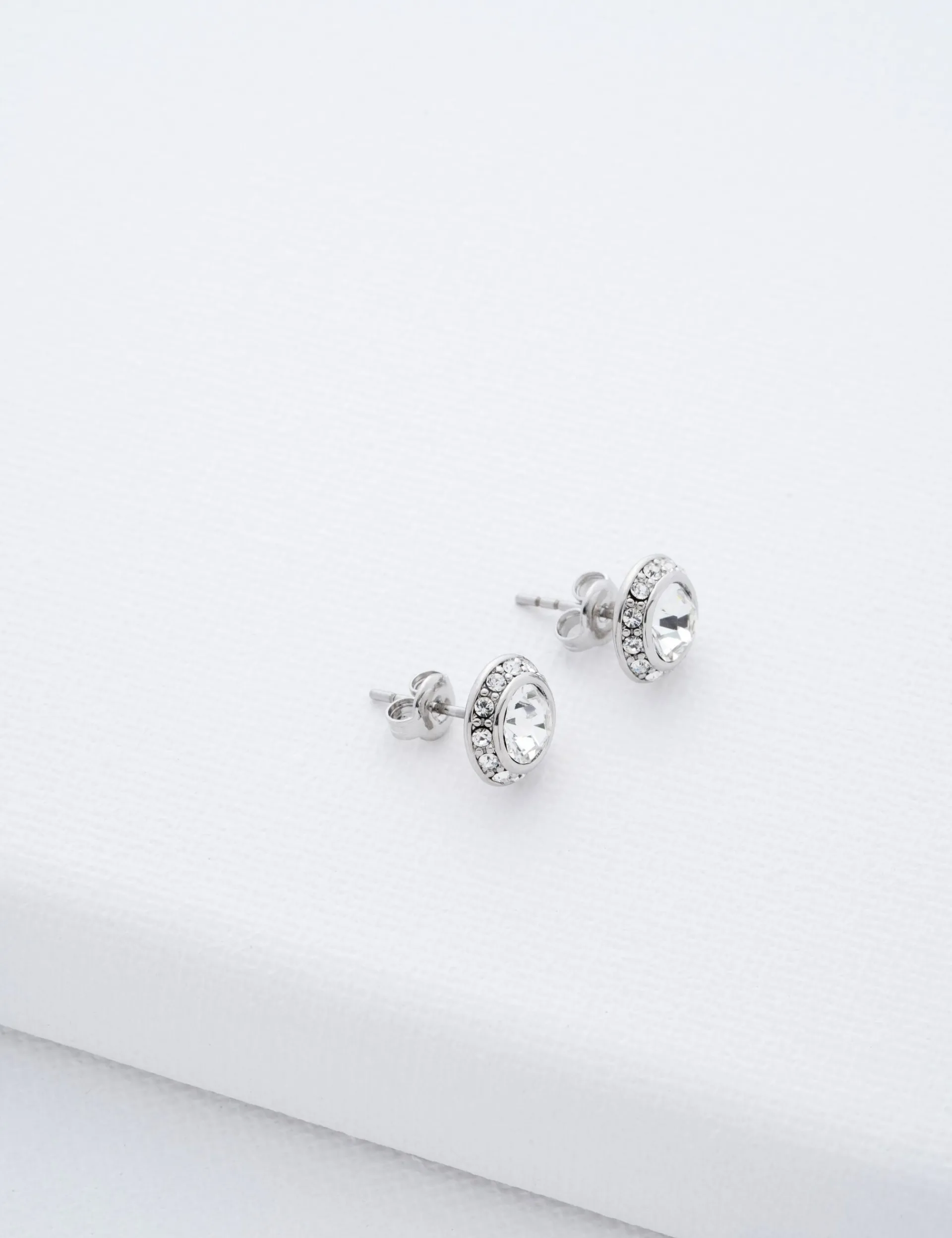 Damen Licensee Simon Harrison Damenschmuck|Sämtliches Zubehör<Solitär-Ohrstecker mit funkelndem Kristall