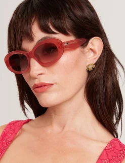 Licensee Mondottica Sämtliches Zubehör|Sonnenbrille<Sonnenbrille mit klobigem, ovalem Schleifendetail