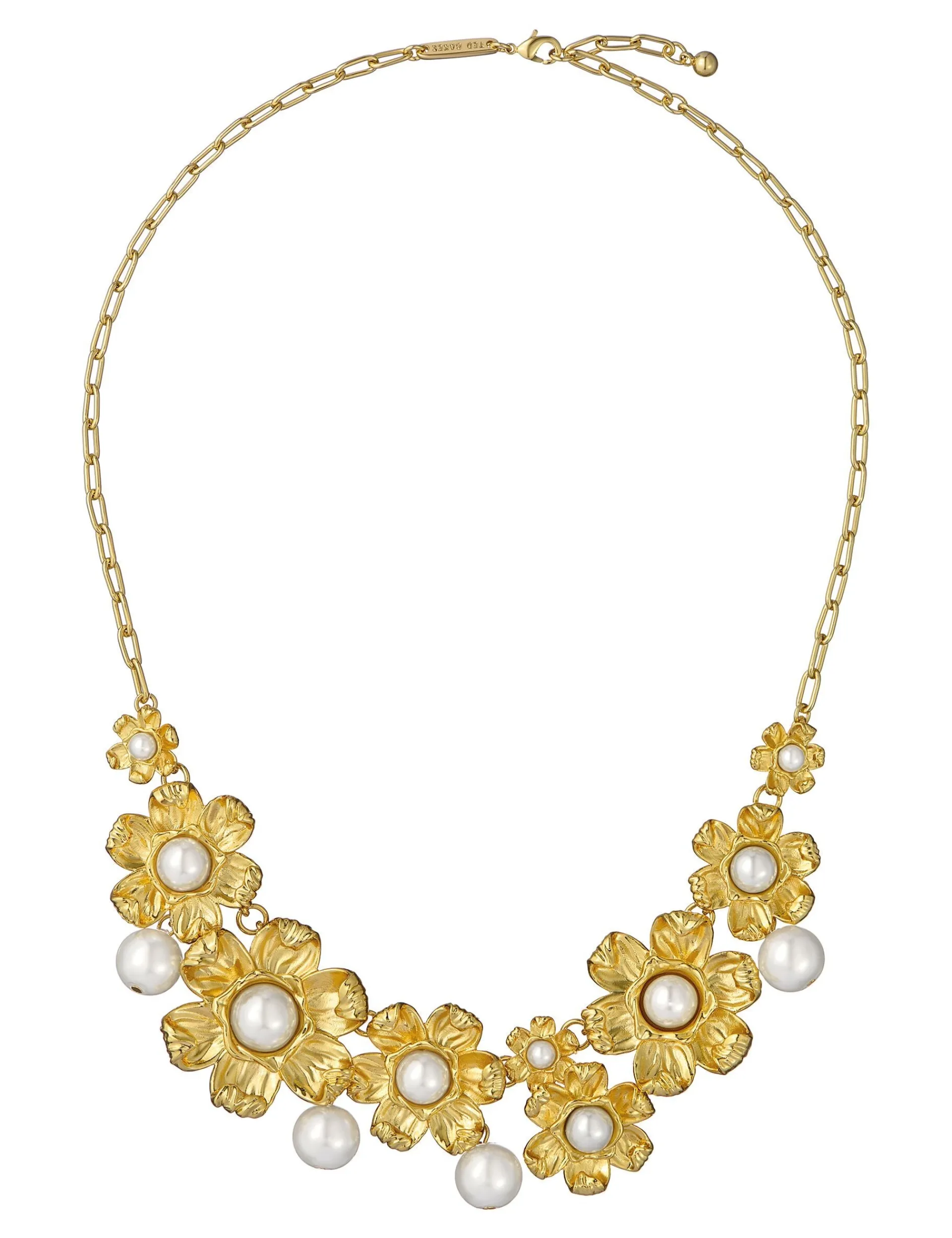 Damen Licensee Simon Harrison Damenschmuck|Sämtliches Zubehör<Statement-Halskette mit Gänseblümchen und Perlen