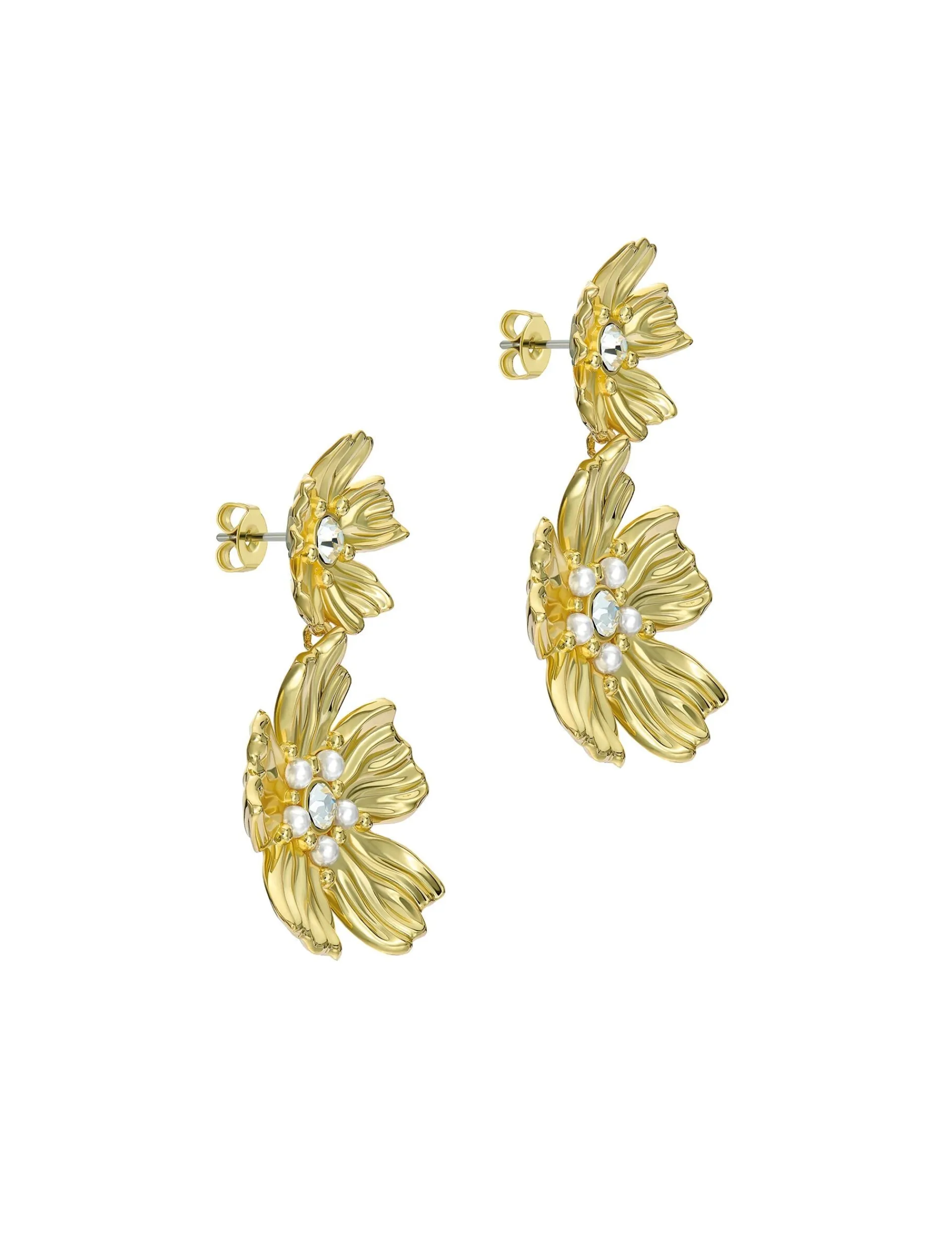 Damen Licensee Simon Harrison Damenschmuck|Sämtliches Zubehör<Statement-Ohrhänger mit ener Blumenform
