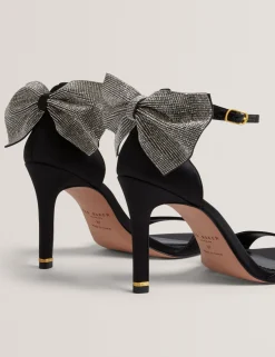 Damen New Lobster Limited Absätze|Luxusgeschenke Für Damen<Strass-Schleifen-Satin-Stiletto-Sandalen