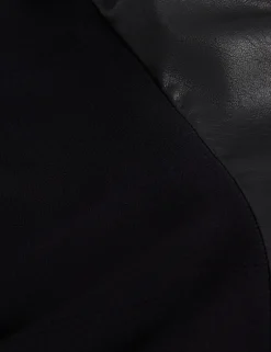Damen New Lobster Limited Luxusgeschenke Für Damen|Kleider<Strickkleid in Midi-Länge mit Illusionseffekt aus Kunstleder