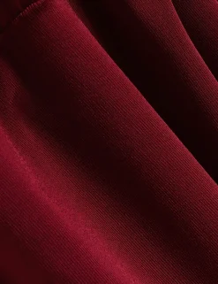New Lobster Limited Kleider|Golden Hour<Strickkleid mit Twist-Ausschnitt, Midi-Länge