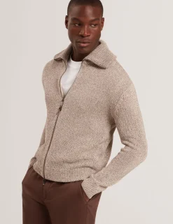 Herren New Lobster Limited Luxusgeschenke Für Herren|Sweatshirts & Kapuzenpullover<Strickpullover mit Reißverschluss aus verdrilltem Garn