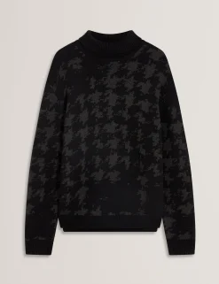 New Lobster Limited Sweatshirts & Kapuzenpullover|Pullover & Strickwaren<Strickpullover mit Rollkragen und Hahnentrittmuster
