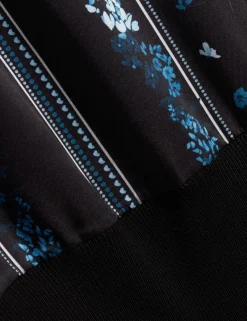 New Lobster Limited Anzüge & Zweiteiler|Oberteile & Blusen<Stricktop mit Schalprint und kurzen Ärmeln