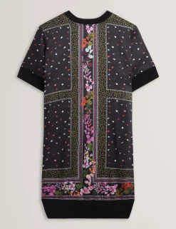 New Lobster Limited Kleider<Strick-T-Shirt-Kleid mit Schalprint vorne