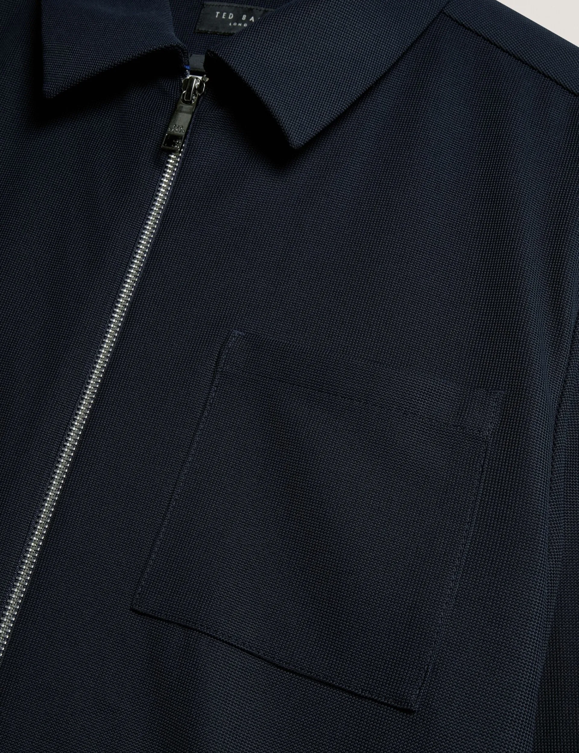 New Lobster Limited Breezy Blues Bearbeiten|Mäntel Und Jacken<Strukturierte Overshirt-Jacke mit Reißverschluss
