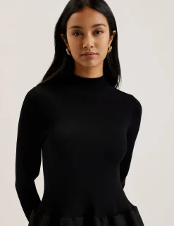 New Lobster Limited Kleider<Strukturiertes Maxikleid mit gestricktem Oberteil