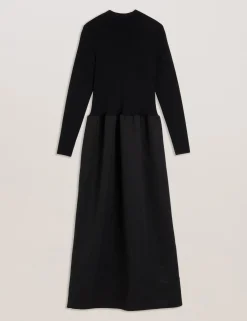 New Lobster Limited Kleider<Strukturiertes Maxikleid mit gestricktem Oberteil