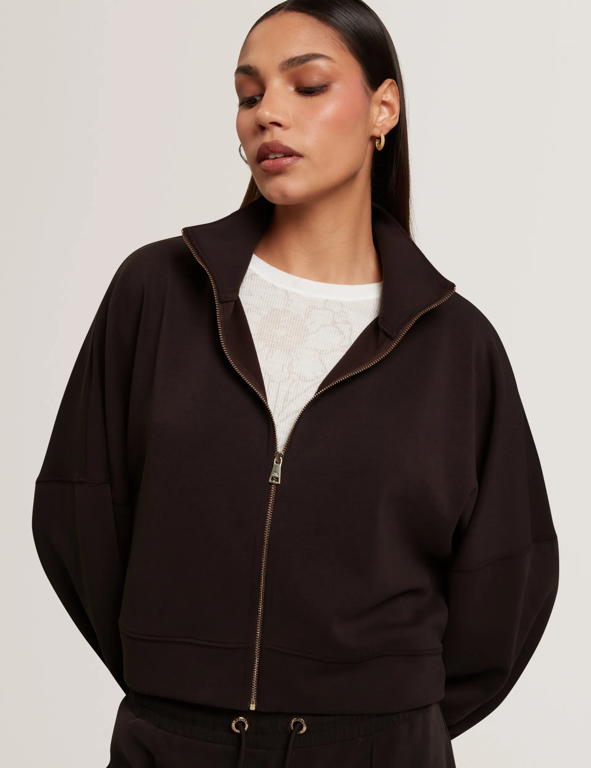 New Lobster Limited Pullover & Strickjacken<Sweatshirt mit Stehkragen und Reißverschluss