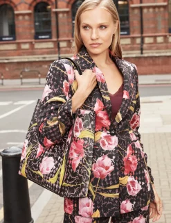 New Lobster Limited Anzüge & Zweiteiler|Neue Frühlingsblumen<Taillierter Blazer mit Rosenmuster und Sanduhrform