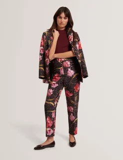 New Lobster Limited Anzüge & Zweiteiler|Neue Frühlingsblumen<Taillierter Blazer mit Rosenmuster und Sanduhrform