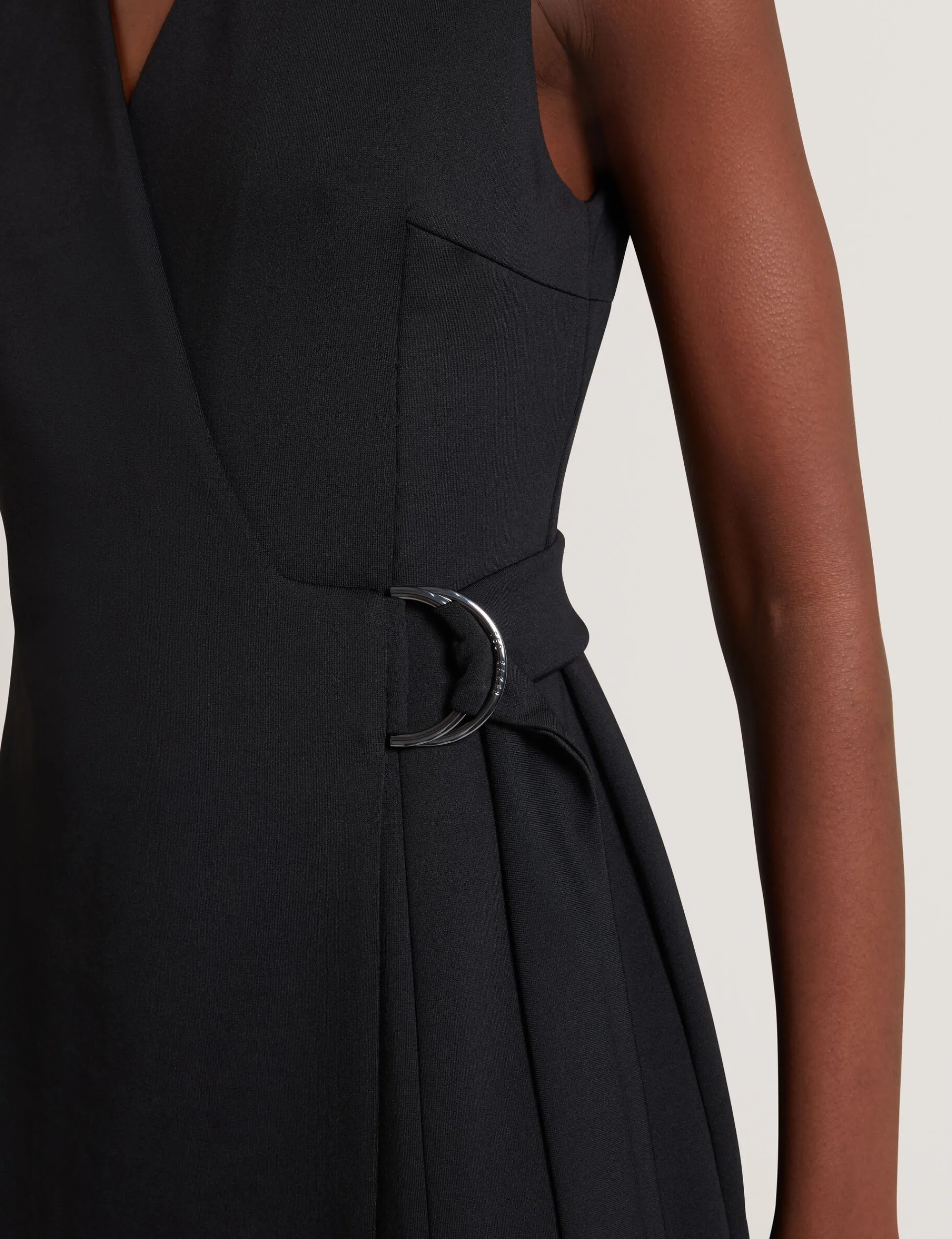 New Lobster Limited Anzüge & Zweiteiler|Luftiger Blues Bearbeiten<Tailliertes ärmelloses Wickelkleid in Midi-Länge
